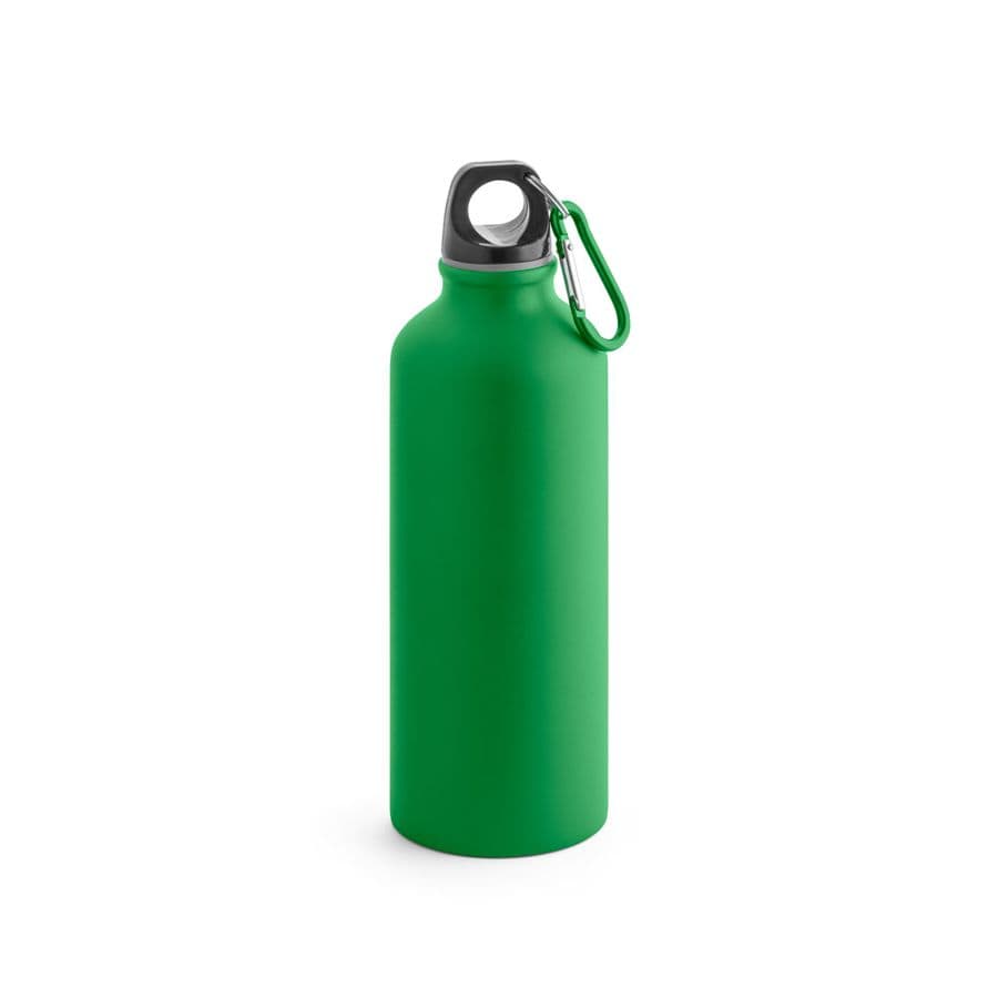 COLLINA. Aluminiumflaska med karbinhake 540 mL Grön