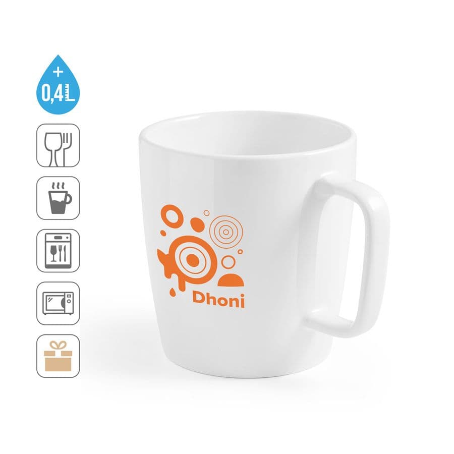 DHONI WHITE. Keramik mugg 450 ml