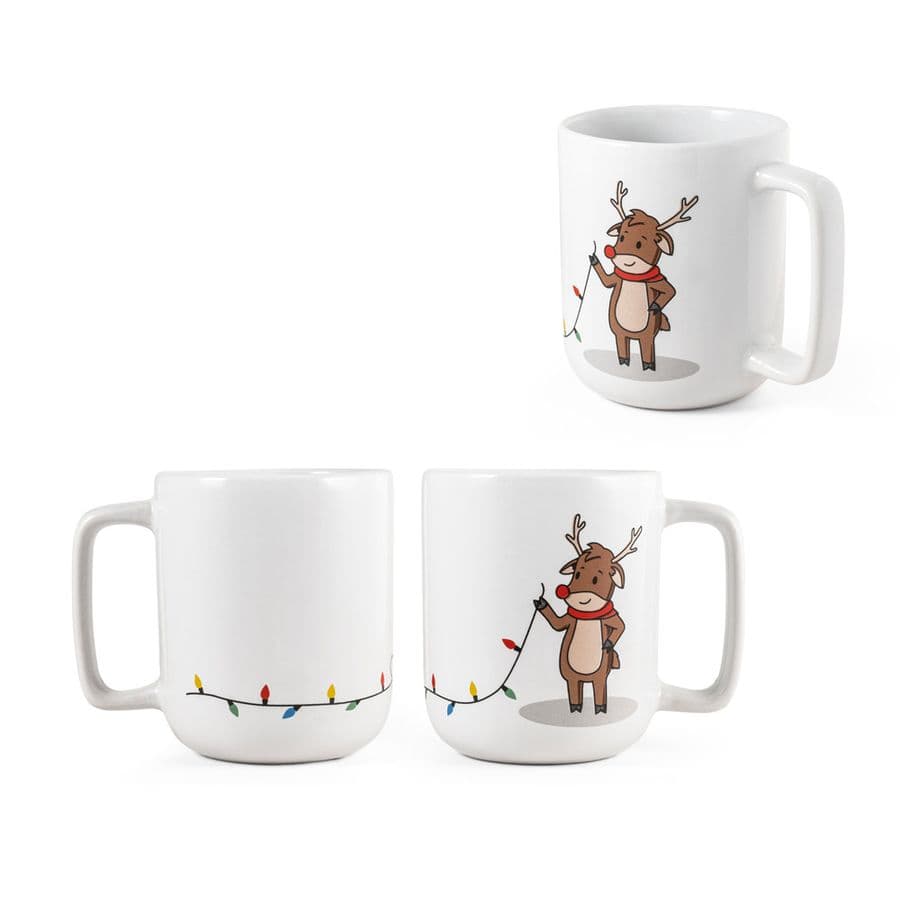 REINDEER. Mugg med jultryck 330 mL