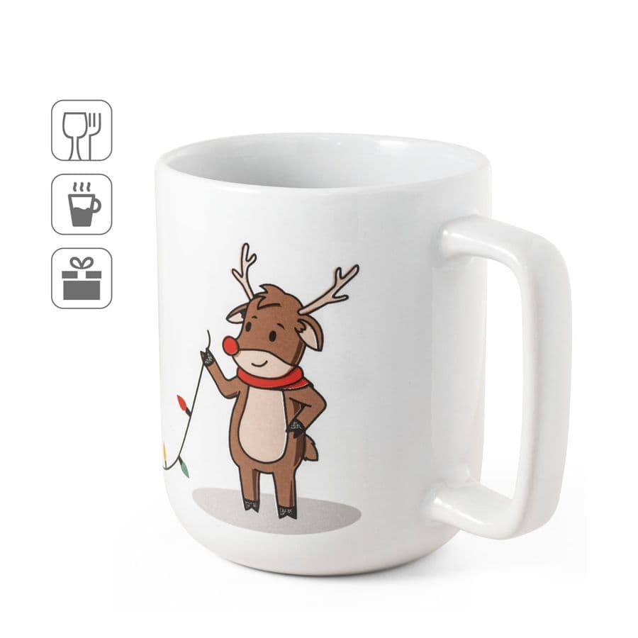 REINDEER. Mugg med jultryck 330 mL