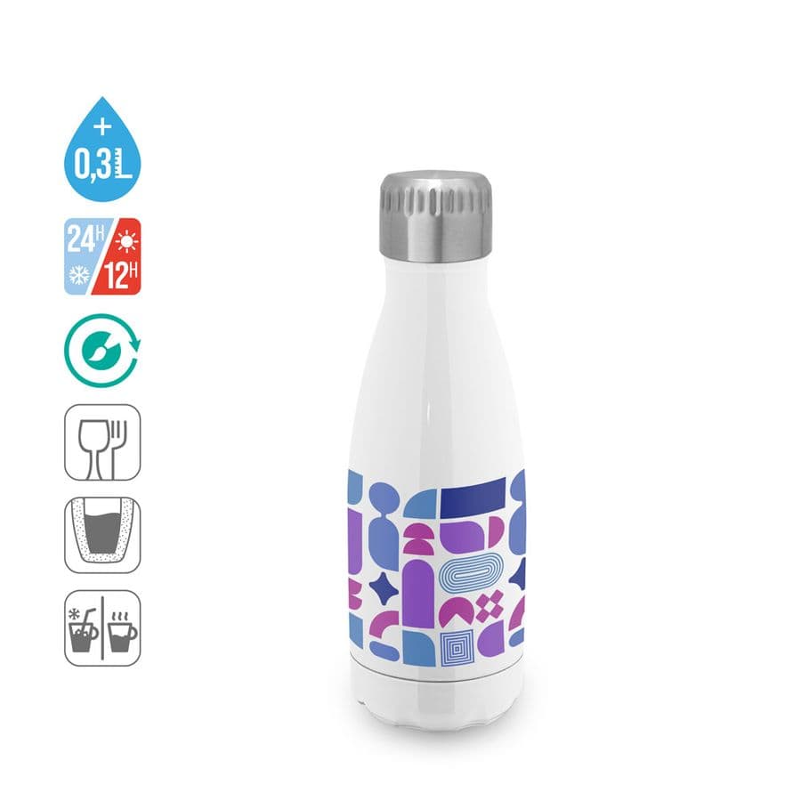 AMORTI S. Termoflaska i rostfritt stål för sublimering 380 ml