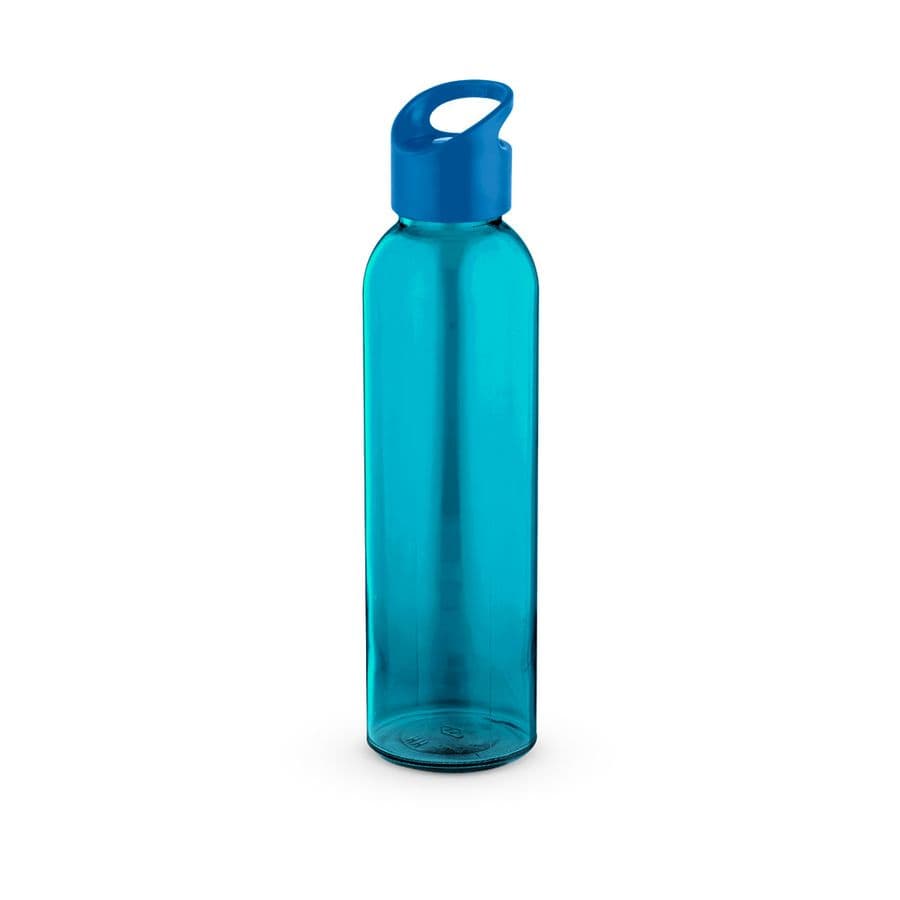 PORTIS GLASS. Glasflaska med PP-lock 500 mL Kungsblå