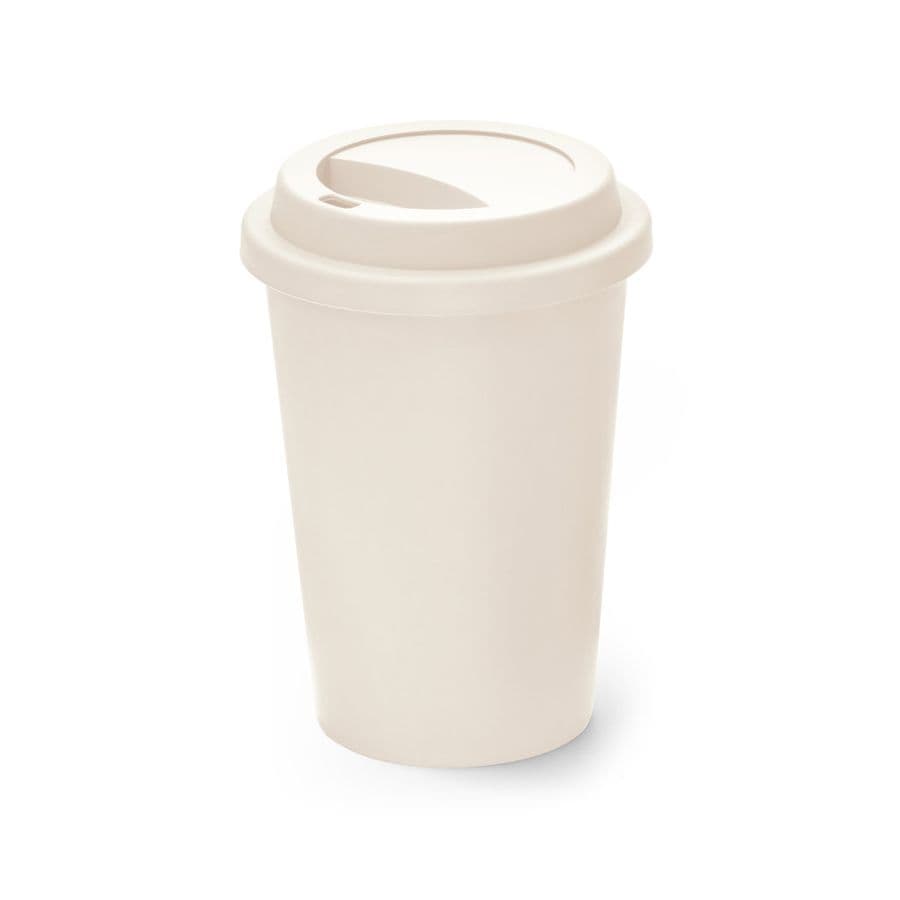 TONALI 450. Återanvändbar mugg i PP 450 ml Pastellvit