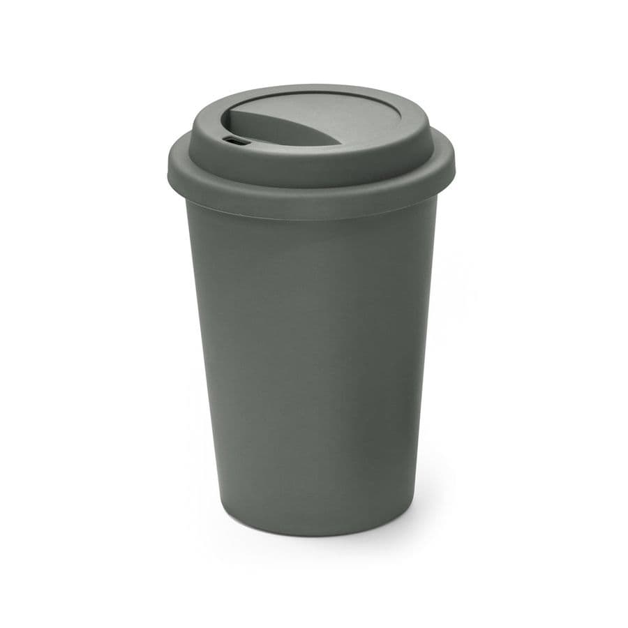 TONALI 450. Återanvändbar mugg i PP 450 ml Mörkgrå