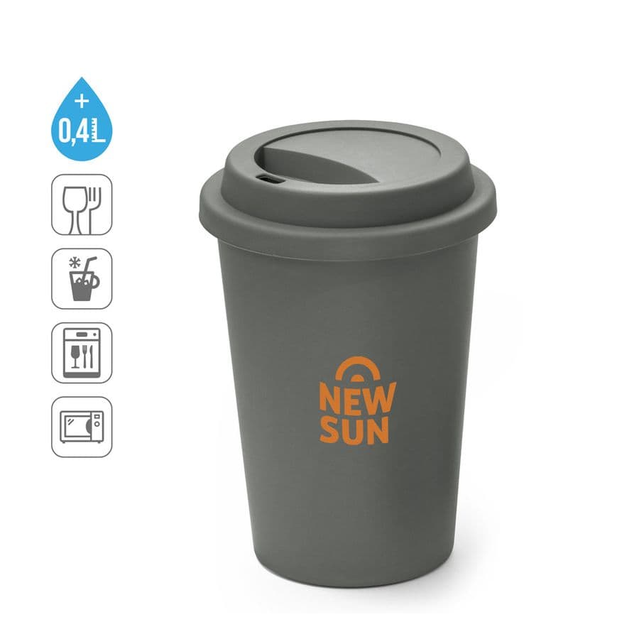TONALI 450. Återanvändbar mugg i PP 450 ml