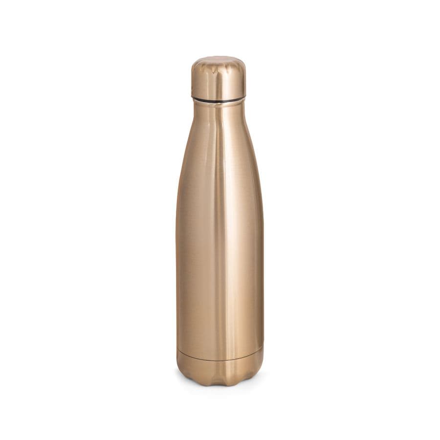 SHOW METALLIC. Termosflaska i rostfritt stål med matt metallisk yta 510 ml Satinguld