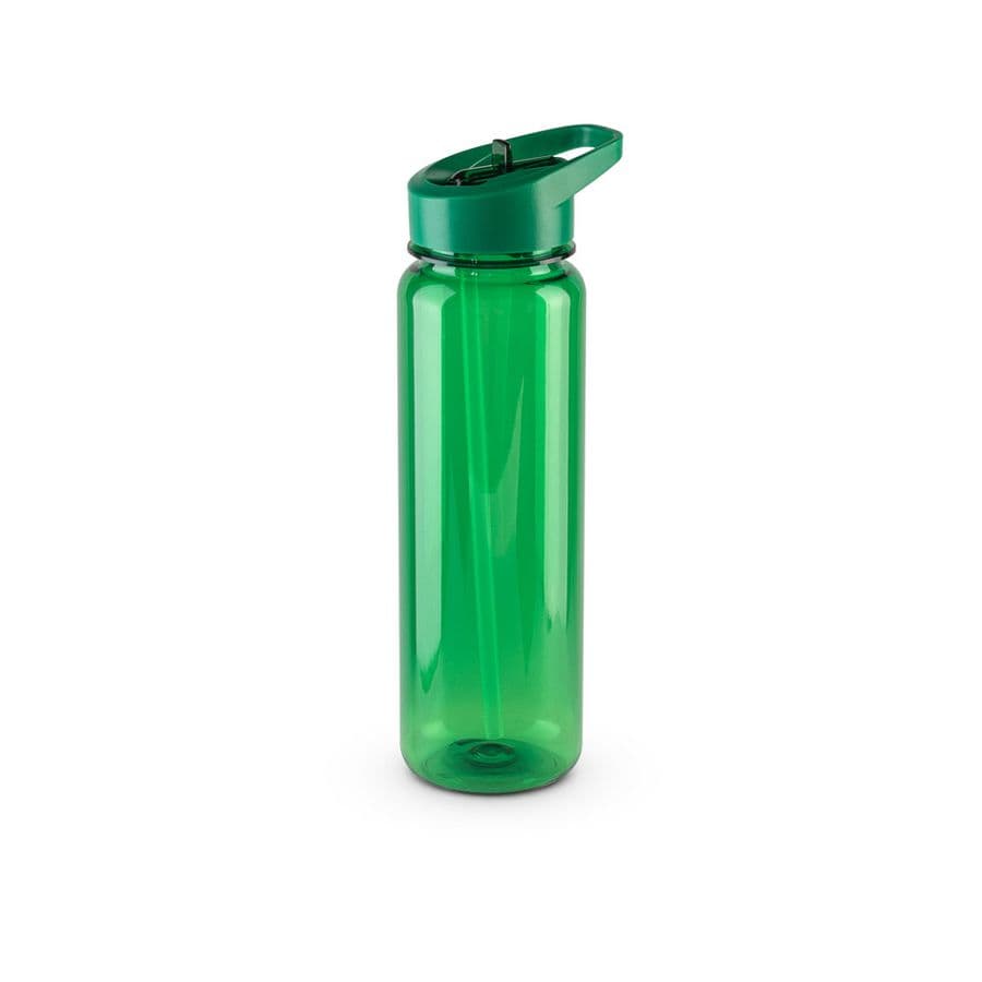 GILMORE. återvunnen PET (100 % rPET) sportflaska med glansig genomskinlig finish 750 ml Grön
