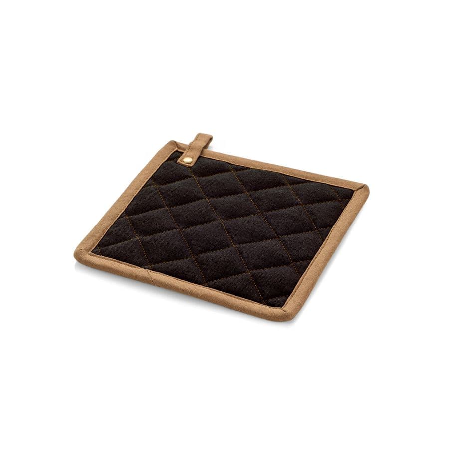 CLOVES. Grytlapp i bomullscanvas (275 g/m²) Svart
