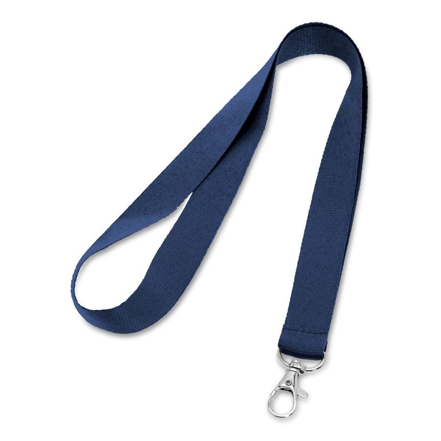 LARIAT. Polyester logoband Blå