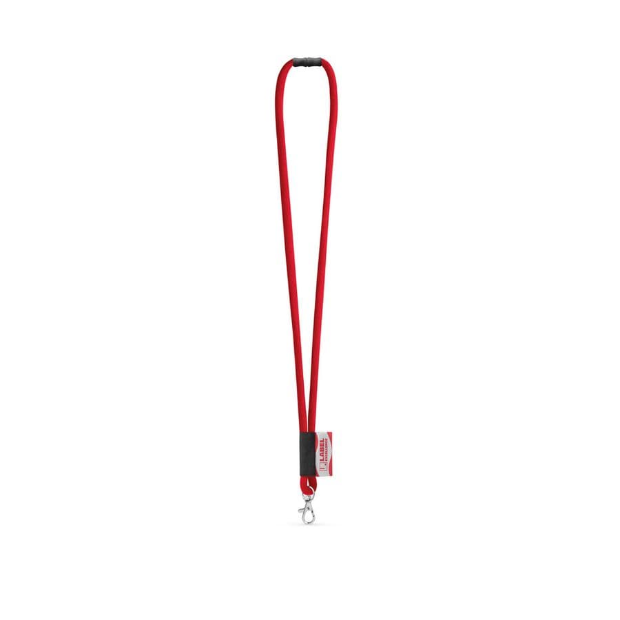 WISBECH. SET Lanyard TUBE Long (Ø 7 mm) med 9 mm grindkarbinhake och Ø 7 mm säkerhetsspänne