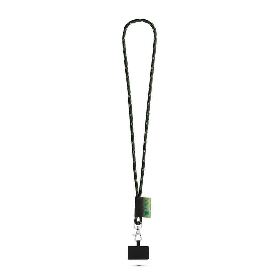 STAFFORD. SET Lanyard NAUTIC Lång (Ø 7 mm) med 9 mm grindkarbinhake och mobiltelefonhållare