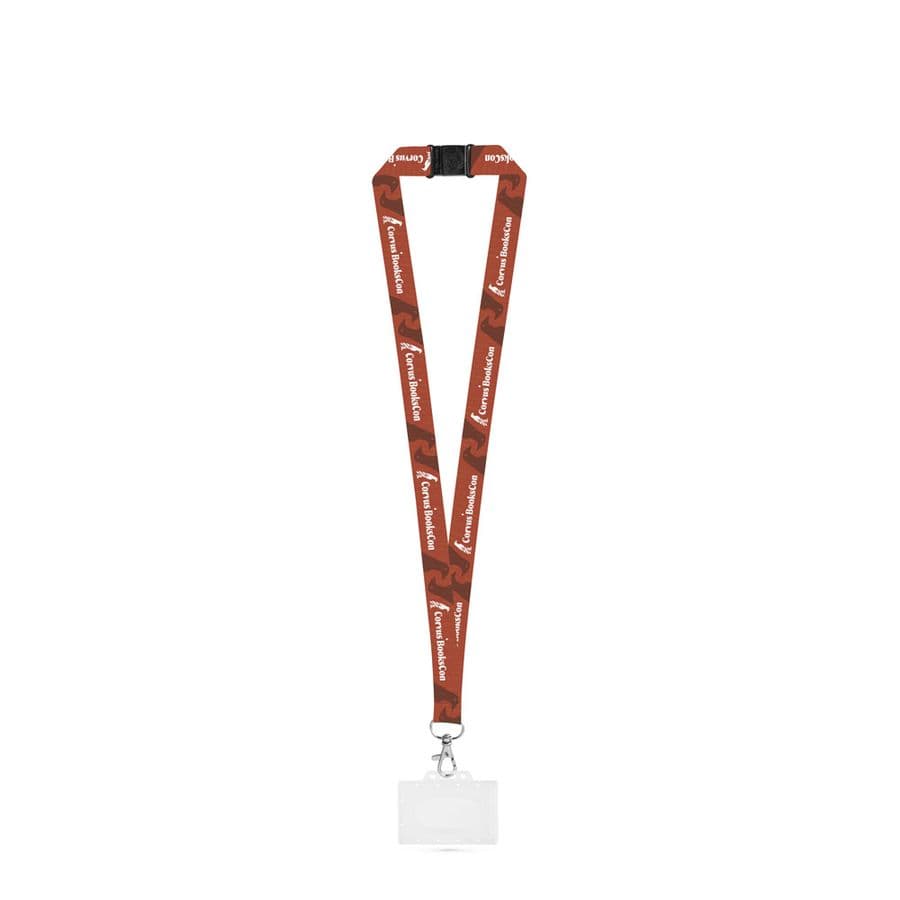 BARNSLEY. SET Lanyard SUBLIMATION Long II (20 mm) i återvunnen polyester (100 % rPET) med 20 mm tryckknapp, säkerhetsspänne och styv korthållare 91 x 68 mm