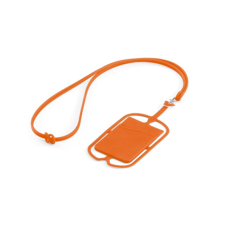 NICOLAUS. Korthållare med smartphone hållare Orange