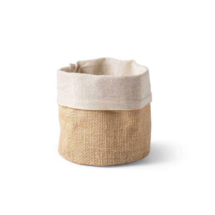 DUCASSE. Väska för flera användningsområden i jute (260g/m²) och bomull (120g/m²) Naturfärg