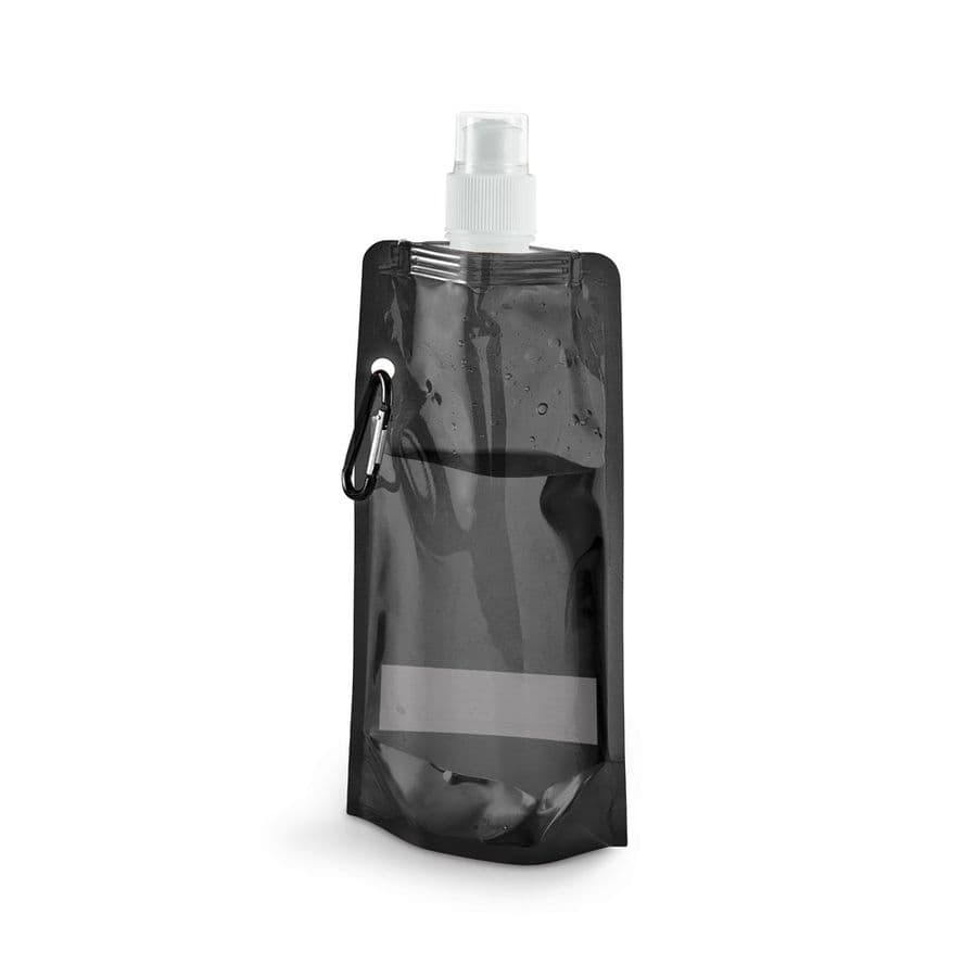 KWILL. 460 ml PE hopfällbar flaska Svart