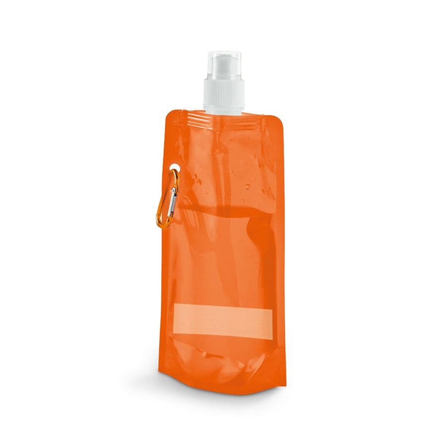 KWILL. 460 ml PE hopfällbar flaska Orange