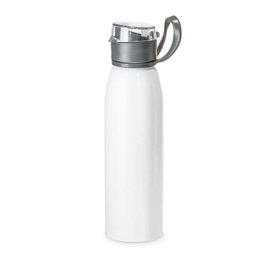 KORVER. Aluminium 650 mL sportflaska Vit