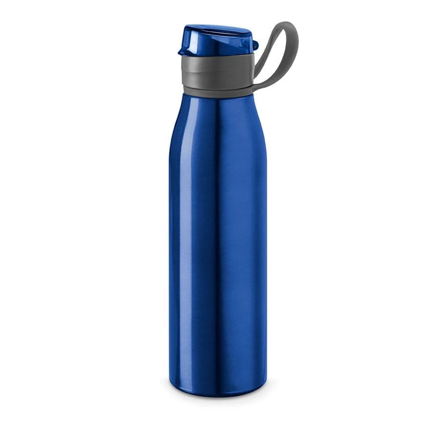 KORVER. Aluminium 650 mL sportflaska Kungsblå
