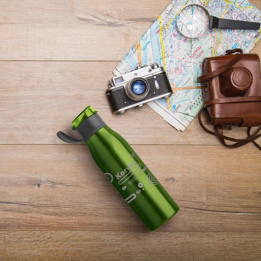KORVER. Aluminium 650 mL sportflaska