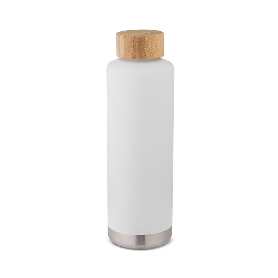 NORRE BOTTLE. Vakuumflaska i rostfritt stål (36% återvunnen) med dubbel 640 mL Vit