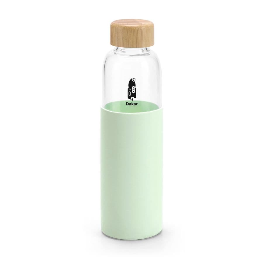 DAKAR. Bambu och borosilikatglasflaska 600 ml