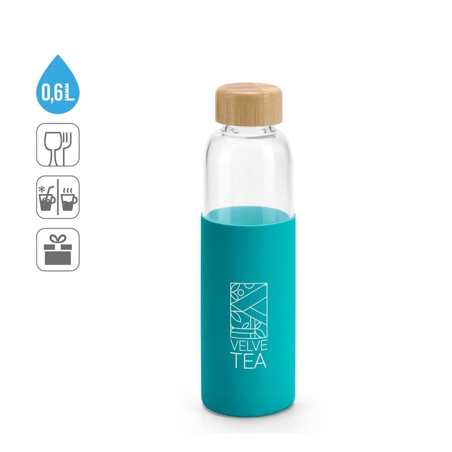 DAKAR. Bambu och borosilikatglasflaska 600 ml