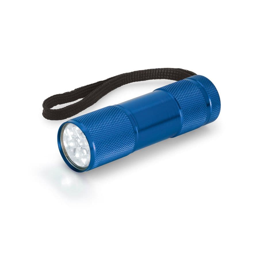 FLASHY. Ficklampa i aluminium med 9 LED Kungsblå