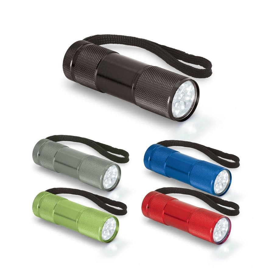 FLASHY. Ficklampa i aluminium med 9 LED