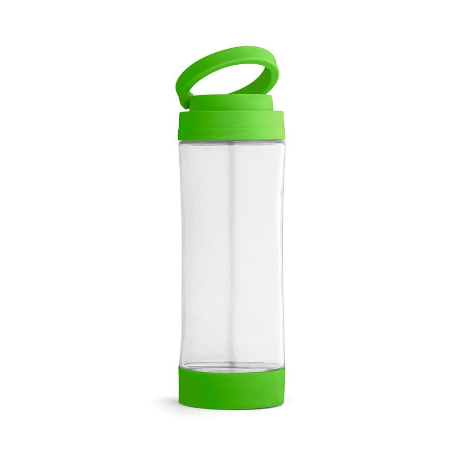 QUINTANA. Sportflaska i glas med PP-lock 390 ml Ljusgrön