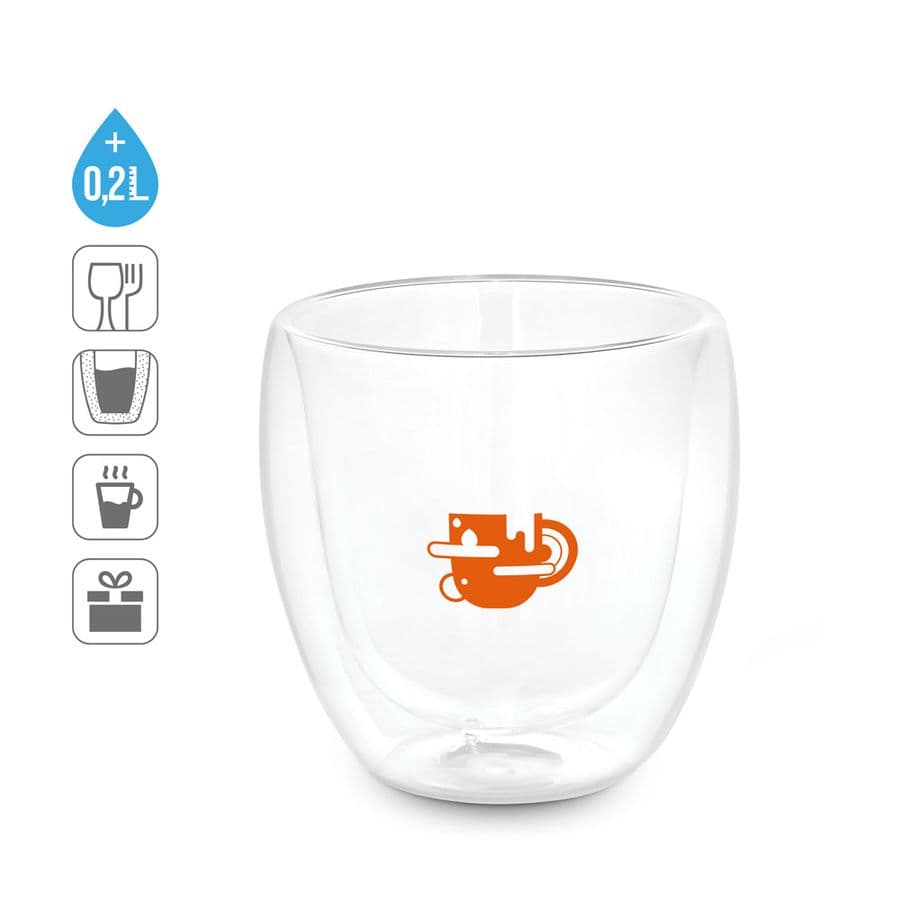 AMERICANO. Borosilikatglas kopp 220 ml