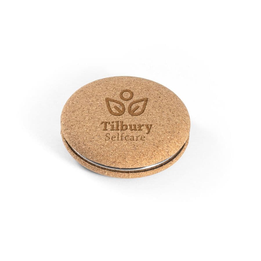 TILBURY. Dubbel fickspegel i kork