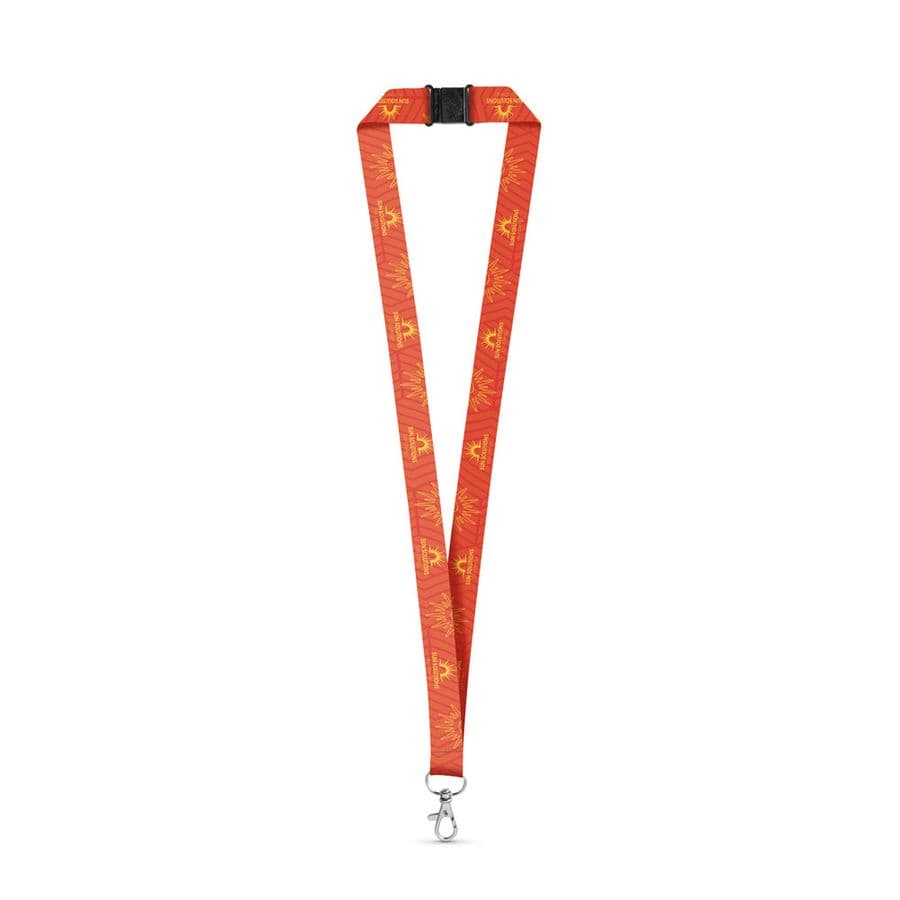 BRISTOL. SET Lanyard SUBLIMATION Long II (20 mm) med 20 mm avtryckarkarbinhake och säkerhetsspänne