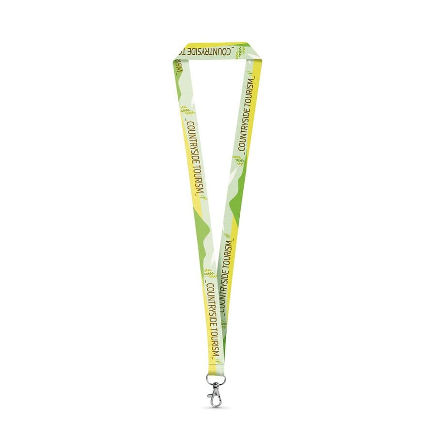 WINDSOR. SET Lanyard SUBLIMATION Long II (20 mm) i återvunnen polyester (100 % rPET) med 20 mm karbinhake
