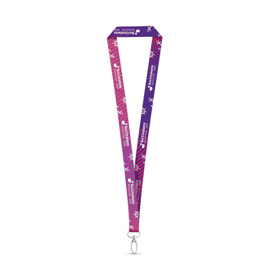 MANILA. SET Lanyard SUBLIMATION Long II (20 mm) med 20 mm oval karbinhake