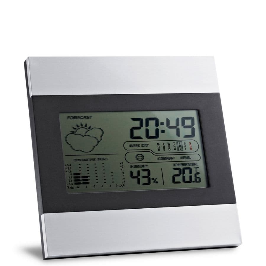 DENE. Skridbords väderstation med aluminium och ABS LCD-skärm