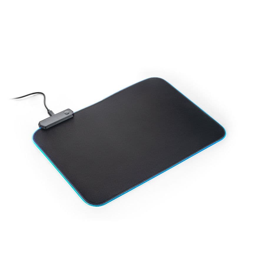 THORNE MOUSEPAD RGB. Gamingmusmatta med RGB LED-lampor i polyester Svart