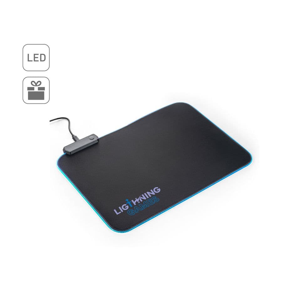 THORNE MOUSEPAD RGB. Gamingmusmatta med RGB LED-lampor i polyester