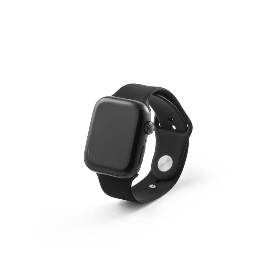 WILES. Smartwatch med 1.85" skärm, IPX4 och 3 dagars batteritid och silikonband Svart