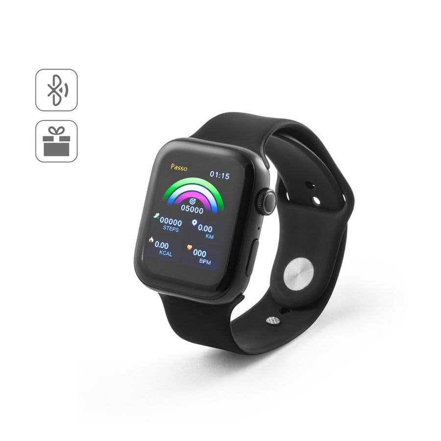 WILES. Smartwatch med 1.85" skärm, IPX4 och 3 dagars batteritid och silikonband