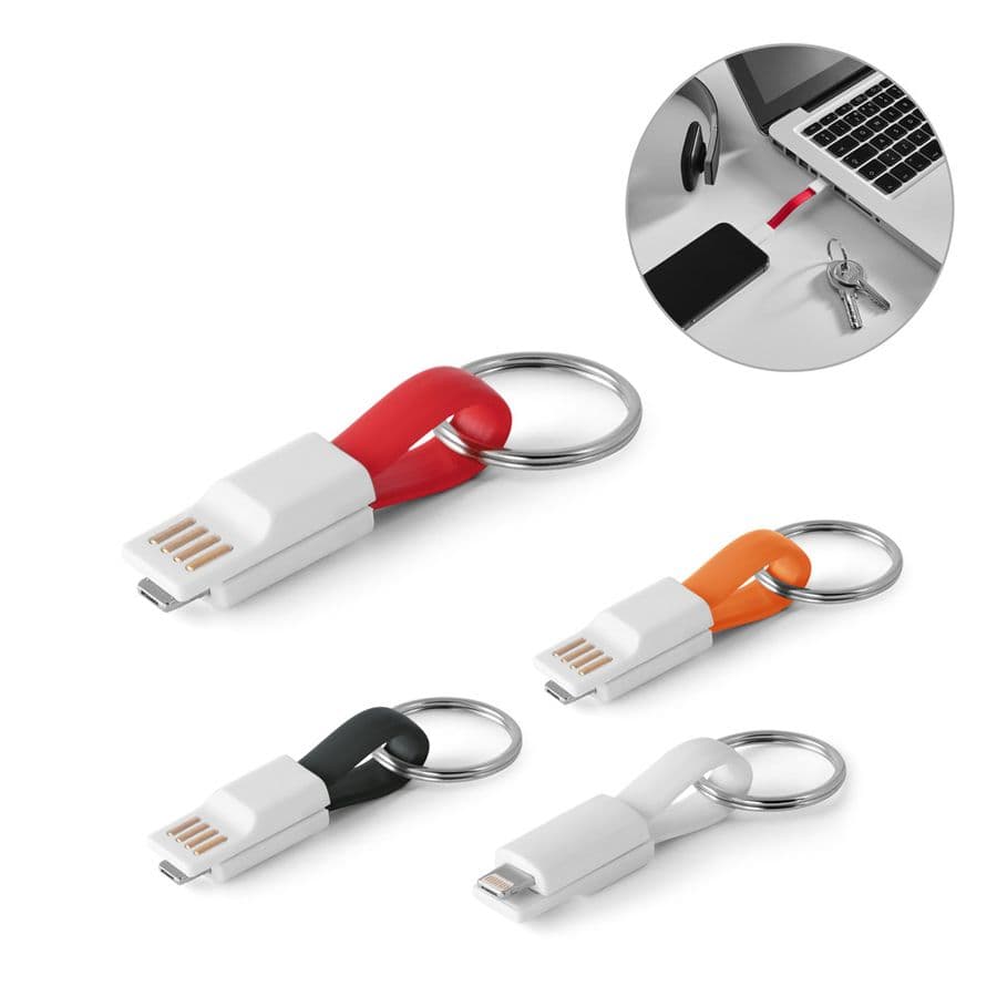 RIEMANN. USB-kabel med 2 i 1-kontakt i ABS och PVC