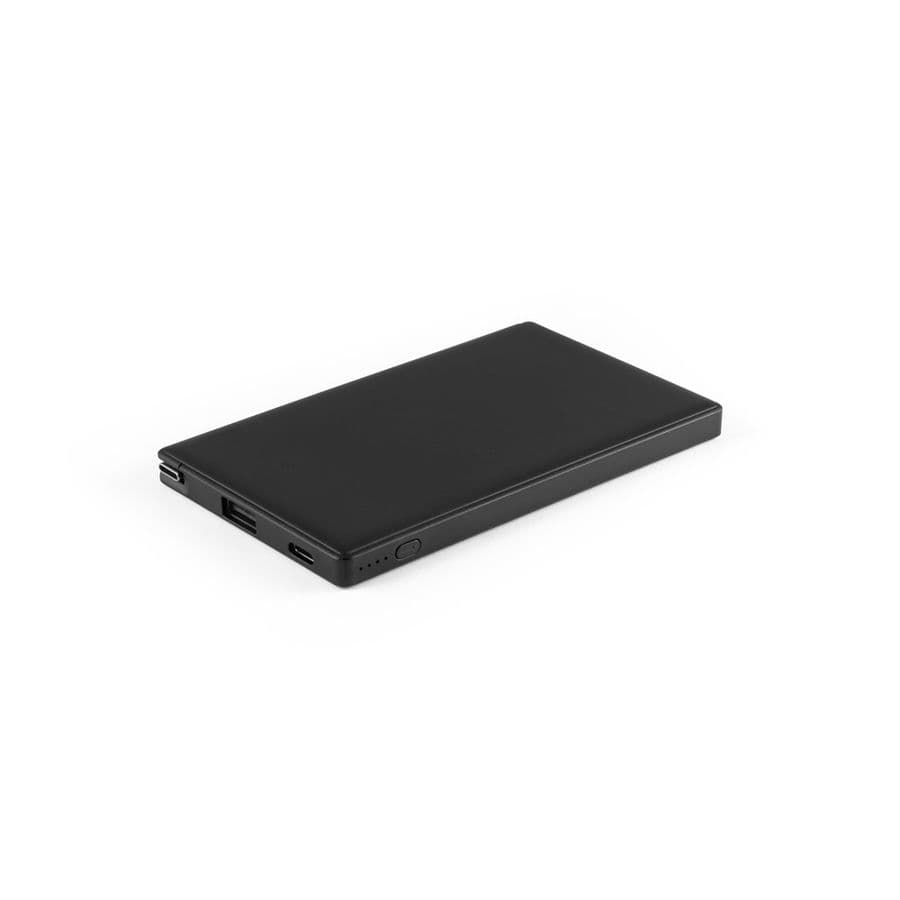 WIGNER. Power bank 4.000 mAh in återvunnen ABS (100 % rABS) Svart