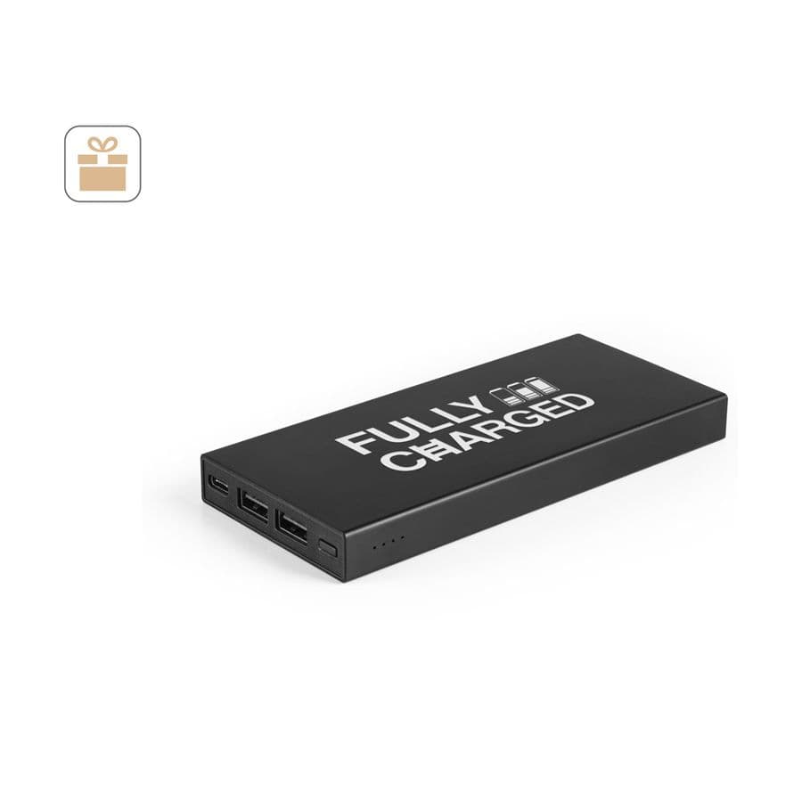 DOROTHY 10. Powerbank 10 000 mAh i återvunnen aluminium (100 % rAL)