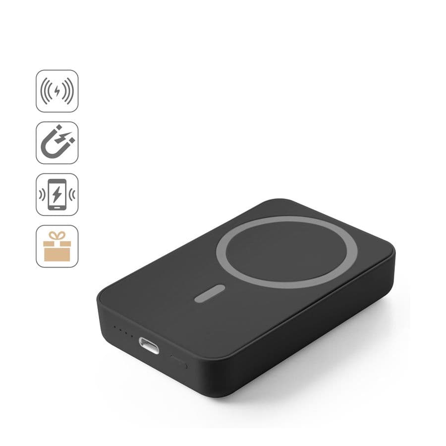 AMPERE 10. 10 000 mAh magnetisk powerbank med 15W supersnabb trådlös laddare i återvunnen ABS (100 % rABS)