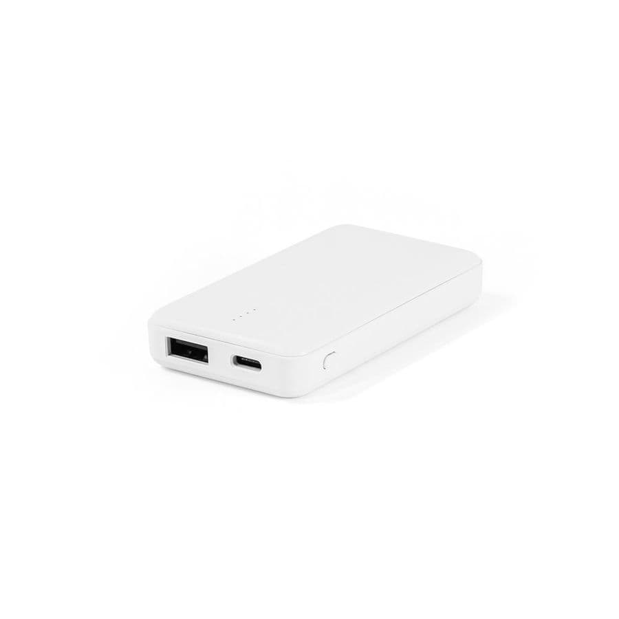 SHERYL. Powerbank 4 000 mAh i återvunnen ABS (100 % rABS) Vit