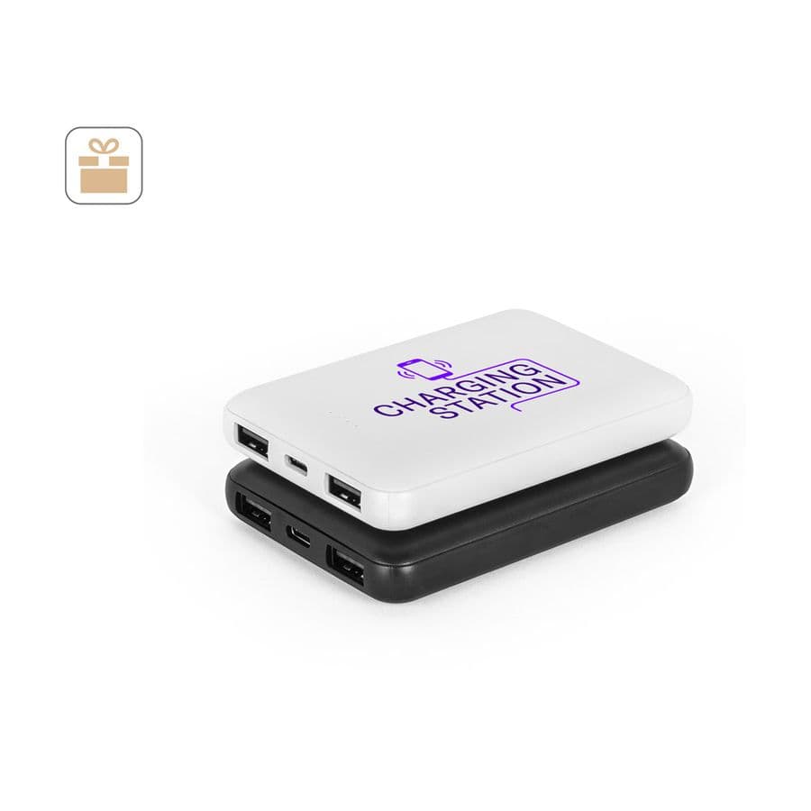 LEAKEY 5. Powerbank 5 000 mAh i återvunnen ABS (100 % rABS)