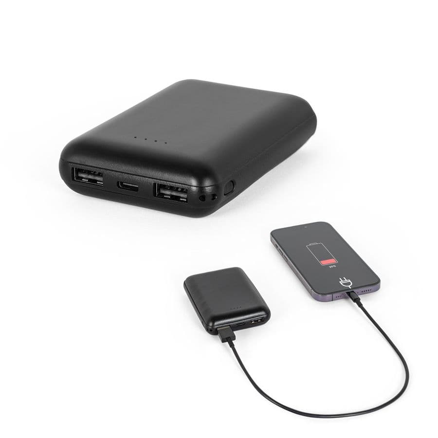 LEAKEY 8. Powerbank 8 000 mAh i återvunnen ABS (100 % rABS)