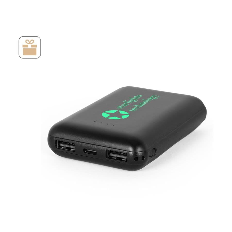 LEAKEY 8. Powerbank 8 000 mAh i återvunnen ABS (100 % rABS)