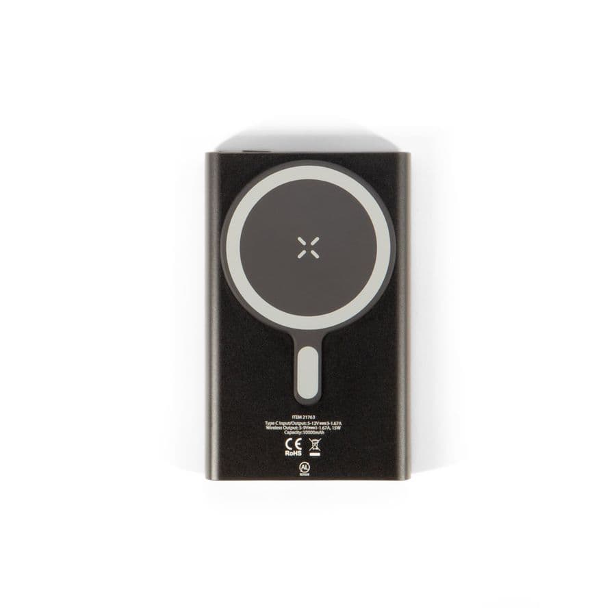 WRIGHT 10. Magnetisk powerbank med supersnabb laddning i återvunnet aluminium och återvunnet ABS 10'000 mAh