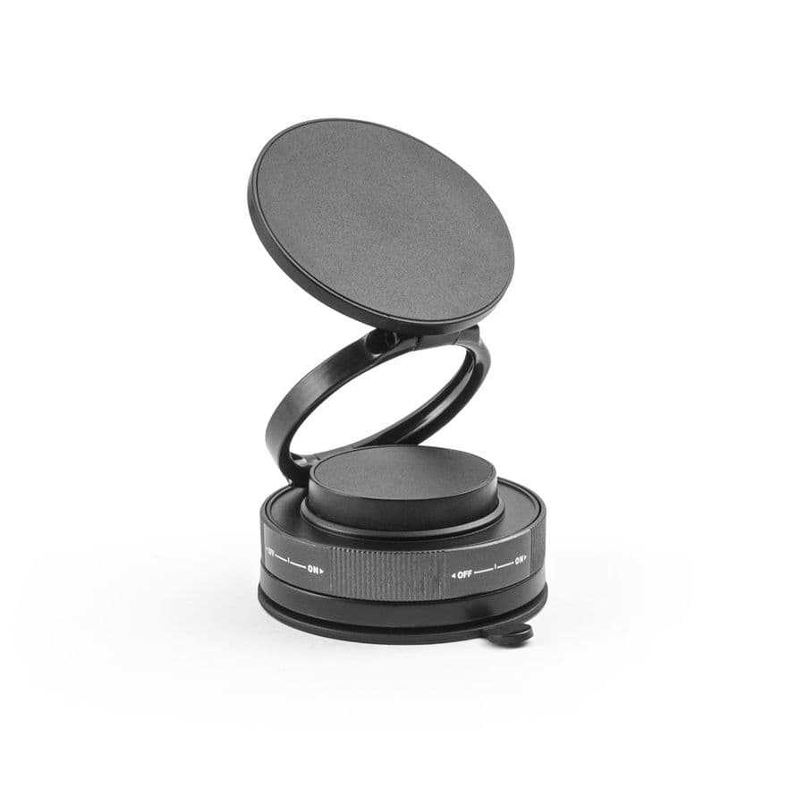 KEPLER. Magnetisk mobiltelefonhållare med vakuumfäste för släta och ojämna ytor (360º rotation) Svart