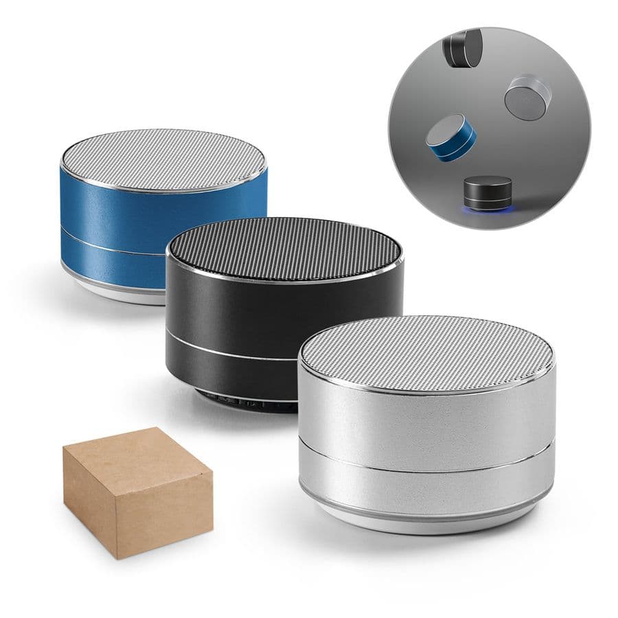 FLOREY. Bärbar 3W högtalare med 4h batteritid i återvunnet aluminium (100 % rAL) och återvunnen ABS (100 % rABS)
